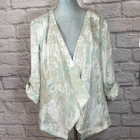 Chico’s Linen blazer jacket - Picture 1 of 8